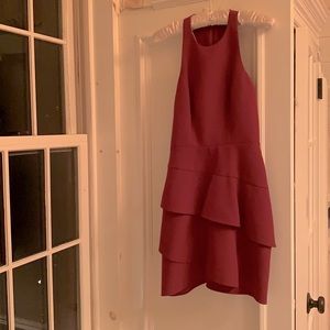 BCBG Cocktail Dress - open back with ruffle detail on bottom